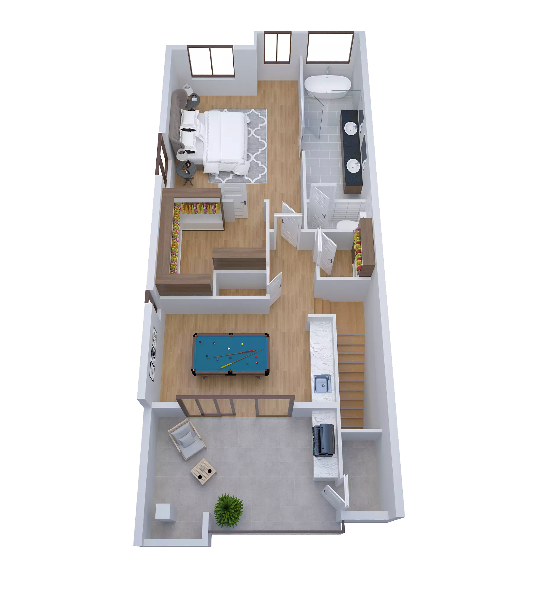 Townhouse Unit A - 3rd floor