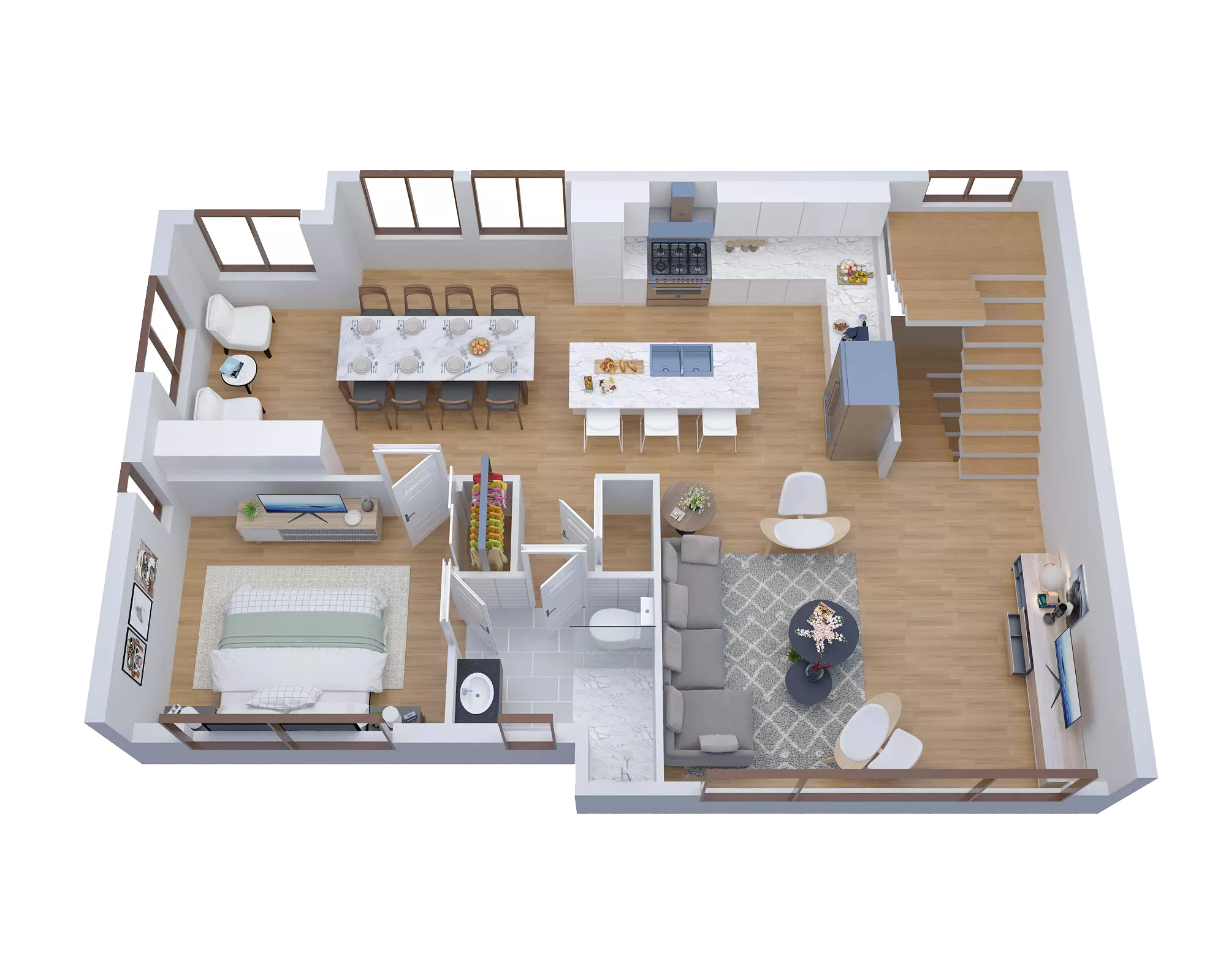 Townhouse Unit B - 2nd floor