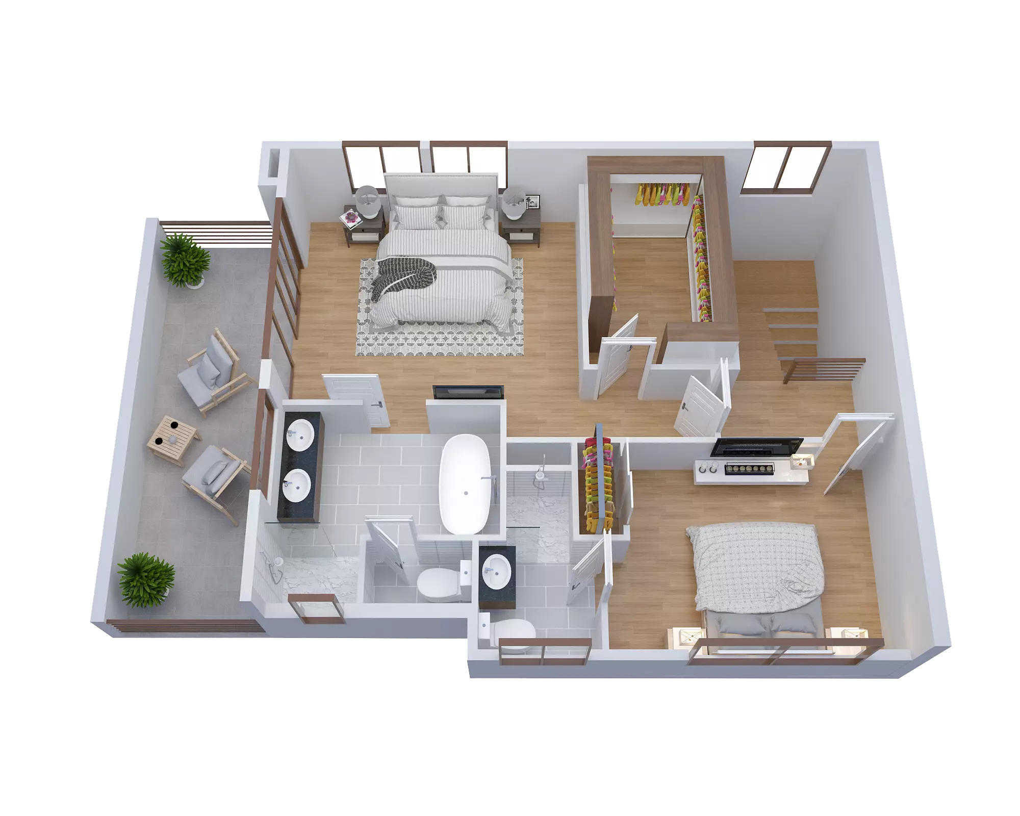 Townhouse Unit B - 3rd floor
